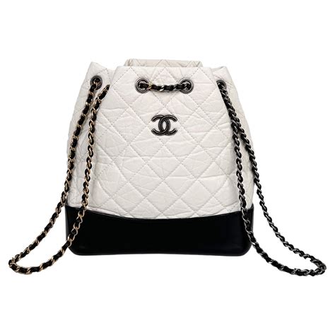 chanel backpack patent|chanel black and white handbags.